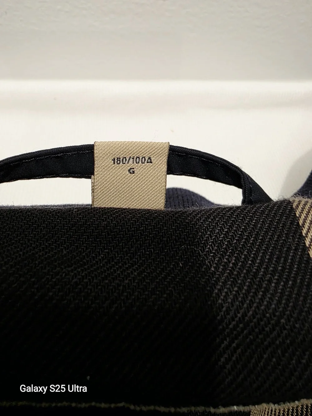 Burberry Navy Lightweight Zip-Up Jacket with Check Lining
